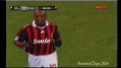 16.02.10 Шампионска лига Ac Milan 2 - 3 Man Utd - Страхотен гол на Seedorf 