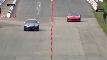 Audi Rs6 Evotech vs. Chevrolet Corvette Z06 Supercharged / Dragtimes
