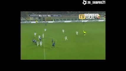 Ювентус - Интер 1:1 гол на Самуел Етоо 