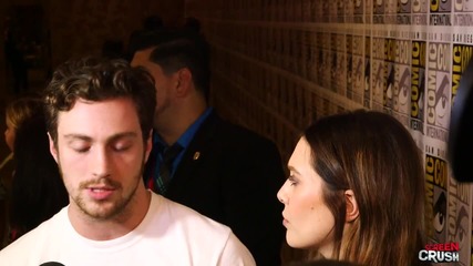 Кратко интервю с Елизабет Олсън и Арън Тейлър - Джонсън за филма им Отмъстителите 2 (2015)