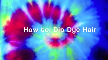 How To_ Dip Dye_ombre Hair Two Colors