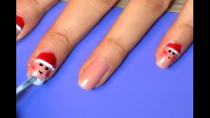 Santa Nails ( Коледен Маникюр ) 