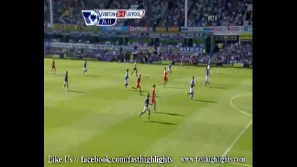 Everton vs Liverpool 0-2 English League (highlights) 2011 | Luis Suarez & Carroll Goals |
