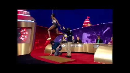 Gary Lineker and Rory Mcgrath Feel the Sportswoman Ashia Hansen - The Think Its All Over 