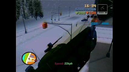 Gta Liberty City Snow Edition скачане от високо с танк