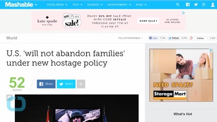 U.S. 'Will Not Abandon Families' Under New Hostage Policy