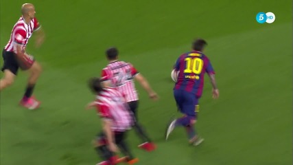 Феноменалният гол на Меси срещу Атлетик Билбао [hd]