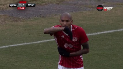 Гол №20 за Каранга и ЦСКА води на Етър