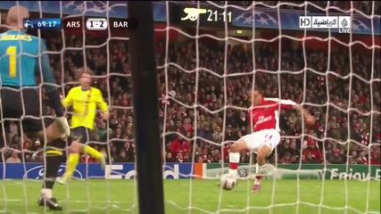 [hd] 31.03.10 Арсенал 2 - 2 Барселона - Уолкът 1 - 2