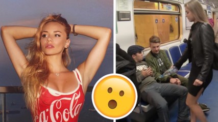 Руска красавица изля белина върху мъж в метрото! Причината - безумна!