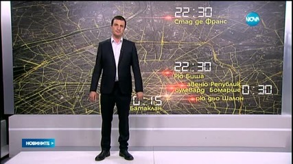 Хронологията на атентатите в Париж (ВИДЕО)
