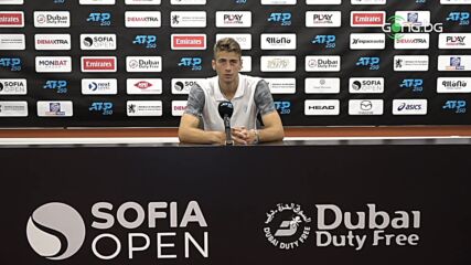 Александър Донски след поражението от Андреас Сепи на Sofia Open 2021
