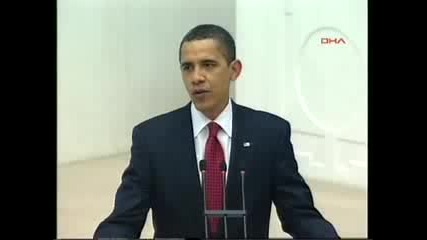 Obama in Turkiye.he speak for Turkiye 3