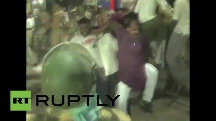 India: Police baton-charge worshippers in Varanasi