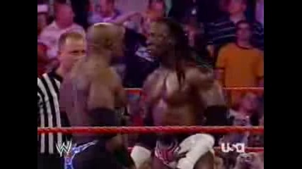Wwe Raw! - Bobby Lashley and John Cena vs King Booker T and Randy Orton 1/2