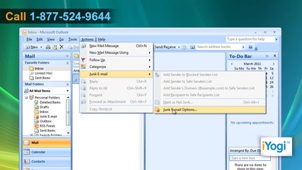 How to block an e-mail address in Microsoft® Outlook 2007 on Windows® Vista?