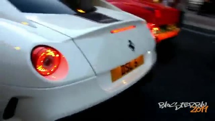 Sound Battle Между 2x Ferrari 599 Gto Vs 2 Ferrari f430 Scuderia