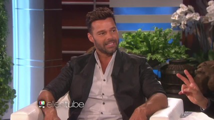 Ricky Martin on His Saucy Instagram Photos-the Ellen Show-interview-11.02.2015