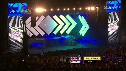 Beast - Intro + Shock @ Sbs Kpop Super Concert in America [ 23.12. 2012 ] H D
