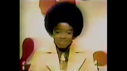 Michael Jackson в Tv игра през 1972 година. Още дете.