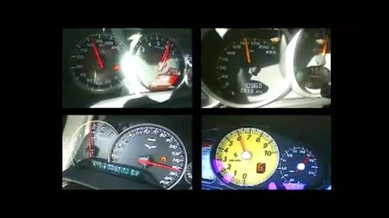 Top Speed Shootout - Zr1 vs Gt - R vs Gt2 vs 599 