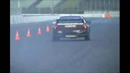 Audi 80 Coupe Quattro Turbo Drag Race