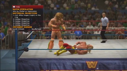 Wwe 2k14_ 30 Years of Wrestlemania_ Hulkamania Runs Wild - 7 (hogan vs Warrior)
