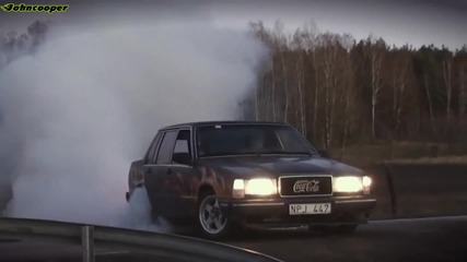 Volvo 740 Turbo Burnout