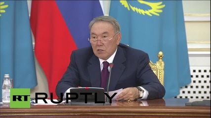 Kazakhstan:  Putin and Nazarbayev sign agreement on Caspian Sea delimitation