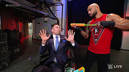 Ricochet drenches The Miz & John Morrison with the Drip Stick: Raw, June 28, 2021