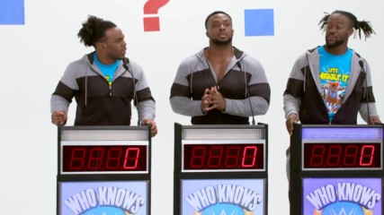 The New Day compete against each on "Who Knows WWE Network?"