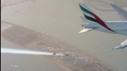 Полет с Jetman Emirates A380 над Дубай