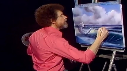 S09 Радостта на живописта с Bob Ross E02 - голяма вълна ღобучение в рисуване, живописღ