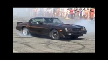 Dodge Charger,  Buick Gs and Chevrolet Camaro Burnout