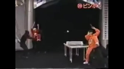 Лудо японско шоу - тенис на маса 
