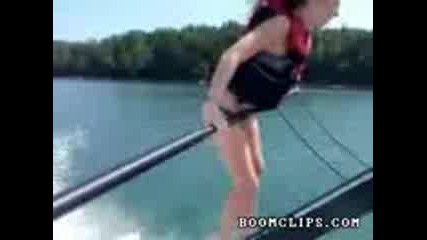 girl running on water 