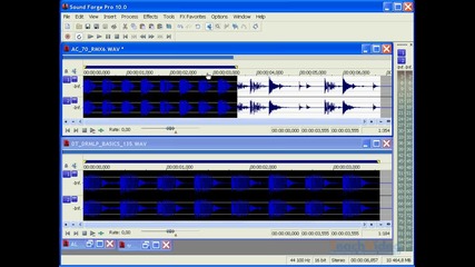 Урок 08 - Sound Forge Pro 10 - копи-пейст на аудио файл