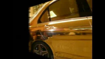 Golden Car - Mercedes Dubai