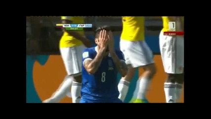 Мондиал 2014 - Колумбия 3:0 Гърция - Колумбия подлуди феновете си след класика над Гърция!