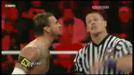 Wwe Raw 1.24.11 Wade Barrett Corre vs Cm Punk nexus Full Match 