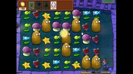 #1 Gameplay • Plants vs Zombies. Mini Games - Beghouled. •