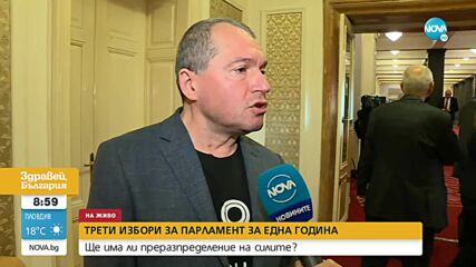 Тошко Йорданов: Ако в следващия парламент няма лицемерие, би трябвало да има редовен кабинет