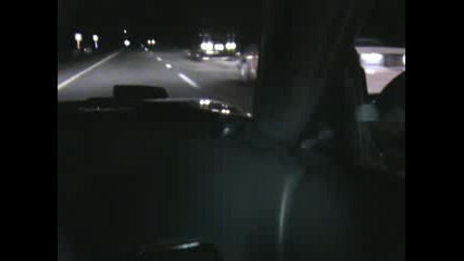 Mustang 5.0 vs Honda Civic Turbo b18 highway run!