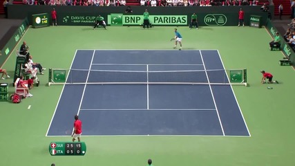 Davis Cup 2014 - Semifinal Stege - Hot Shot By Roger Federer