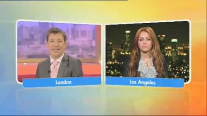 Miley Cyrus Gmtv Interview From London, April 20th 
