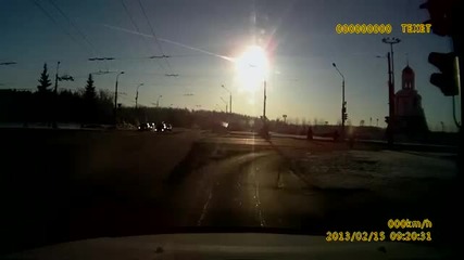 Най-гледания клип-метеор в Челябинск Русия 15.02.2013