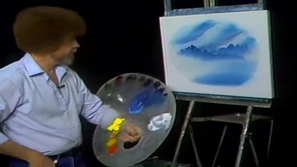 S13 Радостта на живописта с Bob Ross E03 - поляна с ручей в овал ღобучение в рисуване, живописღ