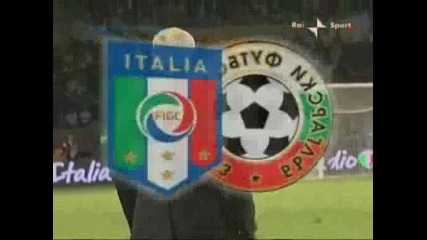 Италия - България 2:0 Първо полувреме - избрани моменти