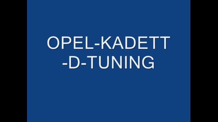 Opel Kadett d - tuning