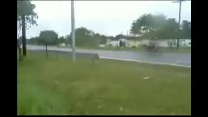 dumbass cyclist-hits-road-sign